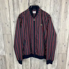 LACOSTE SPORT ラコステ スポーツ ストライプ 中綿 ダウンジャケット ブルゾン メンズ 3 サイズ