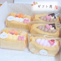 ┆グルテンフリー┆フルーツ🥝🍊🍍パックと可愛いサンドの詰め合わせ 🍫 米粉シフォンケーキサンド＆パック 𐂐𓈒𓏸 ギフト プレゼント