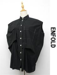 ENFOLD】エンフォルド ビスチェ シャツ風 ブラック 38 - メルカリ
