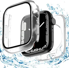 新品 【2024強化版】ELYBYYLE for Apple Watch ケース 45mm 41mm 防水ケース 360度全面防水 バンド 水泳・スポーツ専用 ガラスフィルム 一体型 apple watch 用 カバー 360フルボディ防水 アップルウォッチ