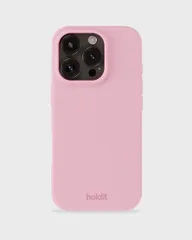新品 Holdit スマホケース (iPhone 16 pro/パステルピンク) スマホ ケース カバー (シリコン/ワイヤレス充電可能/強力なグリップ) iphoneケース iPhone16pro