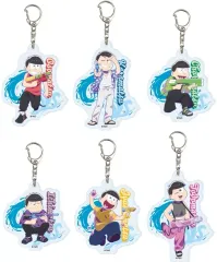 【新品】キーホルダー 【BOX】おそ松さん アクリルキーホルダー 01.ウォーターフェスver. 描き下ろしイラスト