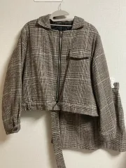 チェック ジャケット スカート セット