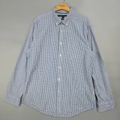 トミーヒルフィガー 80数 2PLY チェック シャツ L (100-105)