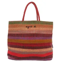 美品　agnes b. アニエスベー　ラフィア トートバッグ　カゴバッグ ☆agnes b. ☆大人気 ラフィアWAX35－01 トートバッグ/送料込