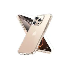 iPhone 16 Pro ケース クリア ガラス保護付き 黄変防止 アイフォン16 プロ用 耐衝撃 アイフォン 16 ぷろ専用 指紋防止 落下防止 あいふぉん16 pro 用 耐久性 ストラップホール付き 薄型 軽量 ソフト ワイヤレス充電対応 アイホン 0