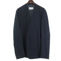 【売切価格】メゾンマルジェラ ノーカラージャケットセットアップ17ss カーキ 売切価格】メゾンマルジェラ ノーカラージャケットセットアップ17ss