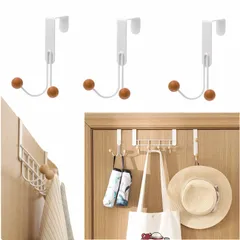 新品 ドアハンガー フック 扉 ハンガーフック 3個セット ドア掛け カバン掛け ハンガー掛け ドアフック 服 帽子 スカーフ タオル ネクタイ エプロン 傘 バッグ 掛けフック 玄関 浴室 トイレ キッチン 収納対応 省スペース 取付け簡単 工具不要 (3個