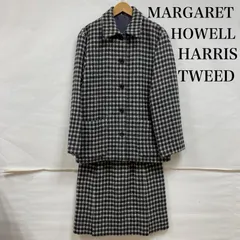 HARRIS TWEED ハリスツイード セットアップ MARGARET HOWELL マーガレットハウエル ウール チェック ツイード セットアップ スカート ジャケット