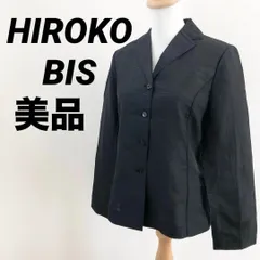 極美品　HIROKO BIS　ヒロコ ビス　ジャケット　ブラック　M　昭和レトロ