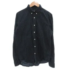 デニム&サプライ ラルフローレン DENIM & SUPPLY RALPH LAUREN ボタンダウンシャツ BD 長袖 カジュアル スター柄 M 紺 ネイビー /GV ■YHS2