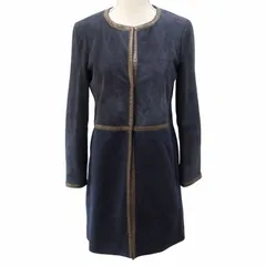 ジョコンダ（JOCONDE）ショートコート 38 濃紺 日本製 ラピーヌ 美品 JOCONDE ROYAL｜ジョコンダ ロイヤル JOCONDE ROYAL トレンチ風