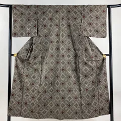 S寸　裄65.5、身丈144ｃｍ☆正絹　龍郷大島紬　希少な新品未使用　仕付糸付 リサイクル着物】男物 正絹 Sランク 身丈138cm 裄丈65.5cm 相済