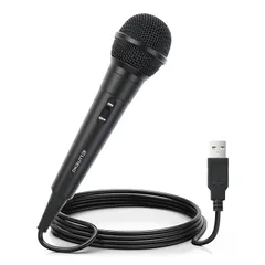 ELUTENG For Switch Nintendo カラオケマイク 3Mケーブル付き USB接続 ゲーム用マイク カラオケ joysound ブラック PC/PS5/PS4/PS3/Xbox One/Xbox 360/Wiiに対応 0