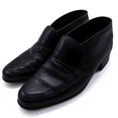 バリー ブーツ ローファー PARAWET シューズ ブランド 紳士靴 スイス製 黒 メンズ 6.5サイズ ブラック BALLY 【中古】