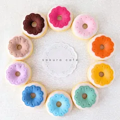 選べるアイシングドーナツ＊フラワー＊フェルトおもちゃ