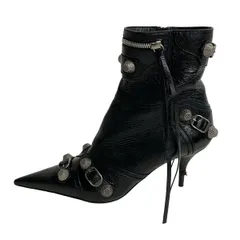 【極美品】BALENCIAGA バレンシアガ　ブーツ　ブーティ　36 レザー 極美品】BALENCIAGA バレンシアガ ブーツ ブーティ 36 レザー - メルカリ