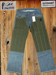 ✅️ デットストック 約90cm Flap Berry フラップベリー 試作品 プロテクターパンツ ダブルニー バイカー 鷹狩り バイク 好き アウトドア ワークパンツ 多機能パンツ ジッパーフライ DIY 好きに