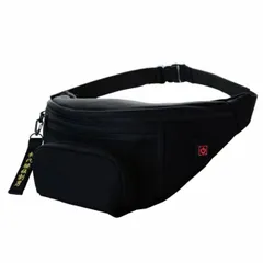 USBヒーター付き温熱ウエストバッグ 腰板割男 オーミヤ Plusone(プラスワン) SP-60 | ヒップバッグ メンズ レディース 収納力 製造業 工場 仕事 作業用 モバイルバッテリー推奨仕様5V/2.0A 10000ｍAh以上 ブラック
