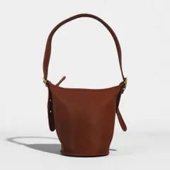 希少✨オールドコーチ　ショルダーバッグ　バケツ型　レザー　カーキ　9953 USA製 COACH オールド コーチ バケツ型 レザー ショルダーバッグ 黒