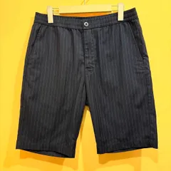 Stussy ショーツ イージー仕様 ドローコード付き ストライプ ネイビー S  【送料込み】