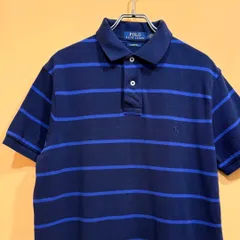 POLO RALPH LAUREN 半袖ポロシャツ ボーダー ネイビー M  【送料込み】