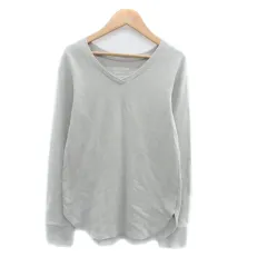 ベイフロー BAYFLOW Tシャツ カットソー Vネック 長袖 無地 3 L グレー /HO45