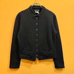 agnes b. スタンドカラー スウェットカーディガン ブラック 1  【送料込み】