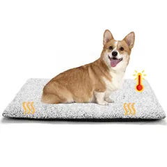 新品　寒さ対策 秋冬 洗える 物理的保温 ペットクッション 速乾 暖かい 柔らかい 消臭 ベッドマット 犬用 滑り止め 猫 ペットベッド 清掃しやすい 体温で蓄熱 電気不用 (M：75*50cm) Beanペット用ホットマット Little