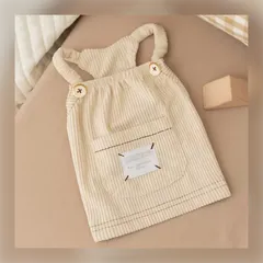 コーデュロイ キャミ ワンピース （クリーム） 犬服 犬の服 小型犬 ペット服 ペット用品 ドッグウェア スカート