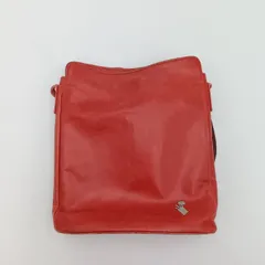 PELLE BORSA ペレボルサ ショルダーバッグ ポシェット 赤 レッド マグネット レディース ストラップ長さ調整可 HB326-6