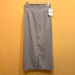 新品未使用 ROPÉ 【スタイルアップ】チェック柄タイトスカート 36 サックス 【送料込み】