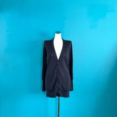 1363【新品タグ付】ユナイテッドアローズ コットンシルクカーディガンネイビー