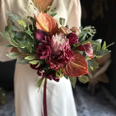 【レンタル戻り】ワイルドクラッチブーケ☆ブートニア