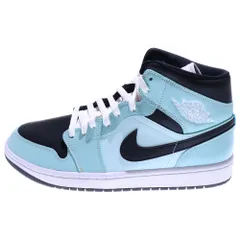 NIKE (ナイキ) WMNS AIR JORDAN 1 MID AQUA BLUE ウィメンズ エアジョーダン1 アクアブルー ミッドカットスニーカー ライトブルー US11.5/28.5cm BQ6472-300