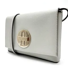 【良品】 Katespade ケイトスペード ショルダーバッグ トートバッグ ワンショルダーバッグ フラップ ターンロック グレー 灰色 ゴールド金具 レザー 革 ユニセックス 男女兼用