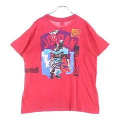 NIKE (ナイキ) 90s VINTAGE 銀タグ MICHAEL JORDAN マイケル・ジョーダン プリント 半袖Tシャツカットソー レッド