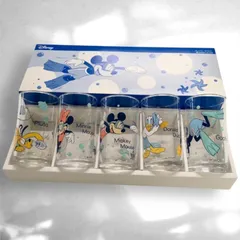 ディズニー　Disney　キャラクター　タンブラー　コップ　グラス　5個セット　ミッキーマウス　ミニーマウス　ドナルドダック　プルート　グーフィー　made in Japan