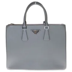 PRADA (プラダ) ガリレア ハンドバッグ グレー サフィアーノレザー
