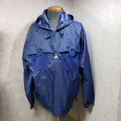 adidas（アディダス）ナイロン フーデッド ジャケット ネイビー系 　L　u6997i