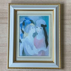 ○マリーローランサン絵画（接吻）18㎝×14㎝ - メルカリ