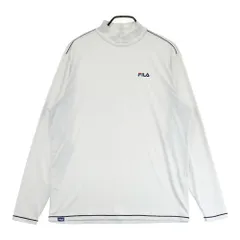 サイズ：LL FILA GOLF フィラゴルフ  モックネック 長袖Tシャツ  ホワイト系 [240101546590] ゴルフウェア メンズ ストスト
