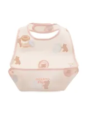 新品 [ジェラート ピケ] BABYドーナツベア柄お食事スタイ PBGG252446