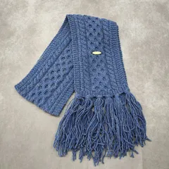 MH0134★イリアンローブ iliann loeb ニット ケーブルニット　サロペット　サスペンダー付 ウール 100％【ネイビー】 iliann loebの通販