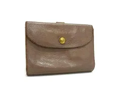 IL BISONTE イルビゾンテ レザー 二つ折り 財布 ウォレット 札入れ 小銭入れ カード入れ レディース グレージュ系 DI6520