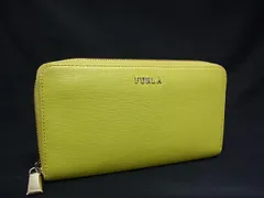 FURLA フルラ レザー ラウンドファスナー 長財布 ウォレット 札入れ 小銭入れ レディース イエロー系 DI7686