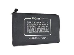 ■美品■ COACH コーチ F58293 PVC マルチポーチ マルチケース 小物入れ レディース グレー系 DI9218