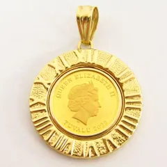 24金/18金エリザベス2世 オクタゴナルペンダント 226796-1.jpg