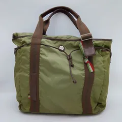 Orobianco オロビアンコ トートバッグ LIMONTA製ナイロン レザー ドローコード メンズ 緑 グリーン オリーブ HB326-9