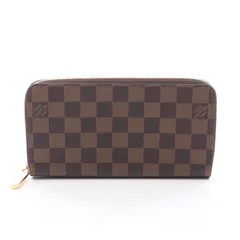 ルイ・ヴィトン LOUIS VUITTON ラウンド長財布 ジッピーウォレット N41661 PVCコーティングキャンバス ジッピー・ウォレット ユニセックス Used A